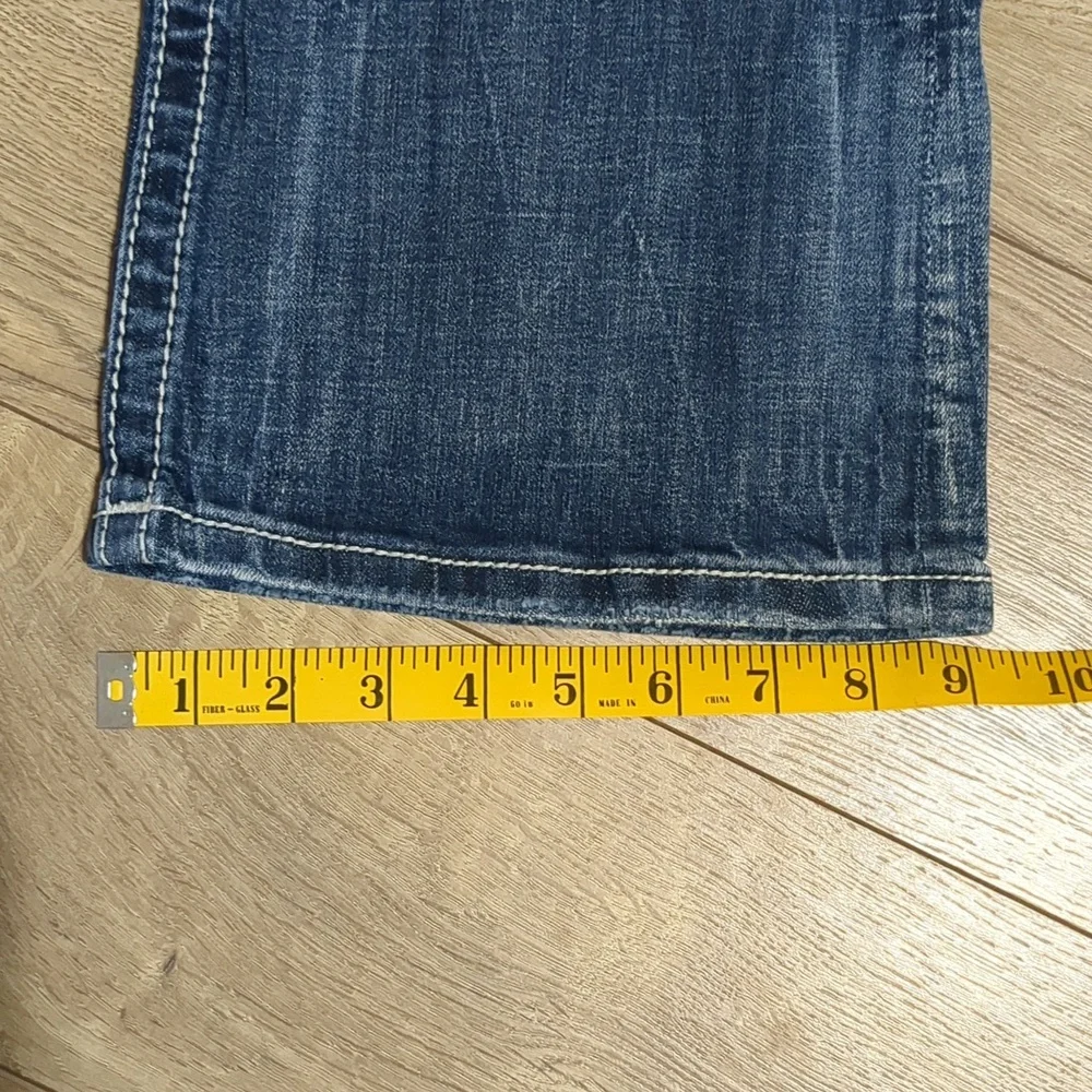 Miss Me Embellished Fleur Bootcut Dark Washed Jeans Size 32 - Picture 11 of 14